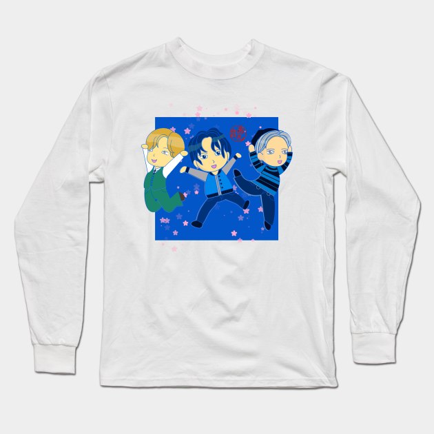 K Pop Long Sleeve T-Shirt by EV Visuals